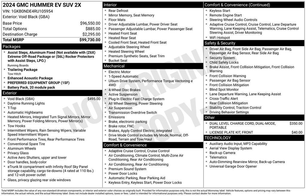 2024 GMC HUMMER EV SUV 2X