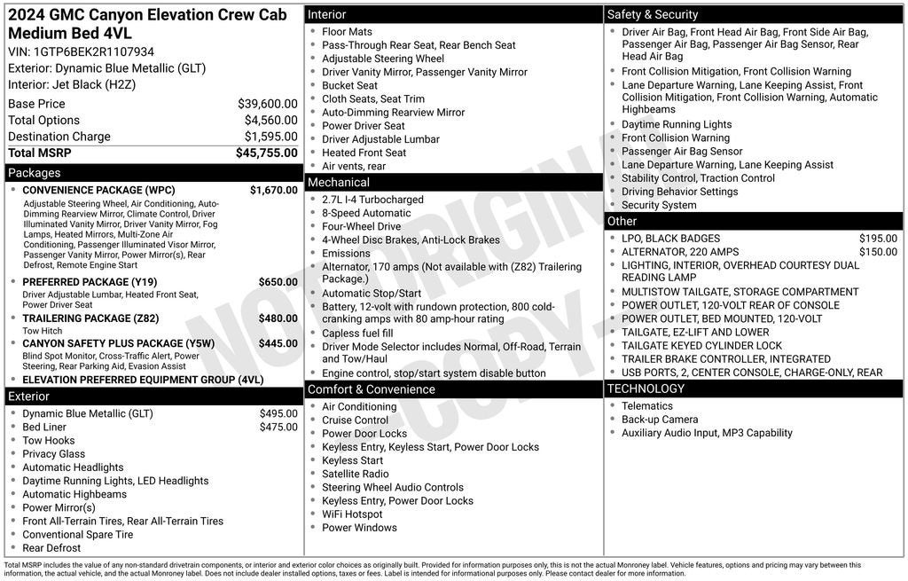 2024 GMC Canyon Elevation