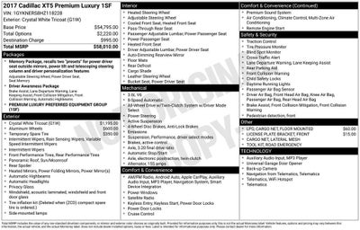 2017 Cadillac XT5 Premium Luxury AWD