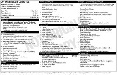 2013 Cadillac XTS Luxury