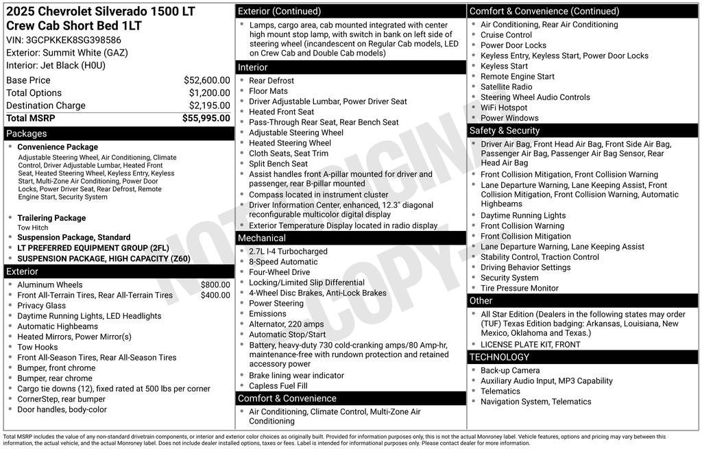 2025 Chevrolet Silverado 1500 LT (2FL)