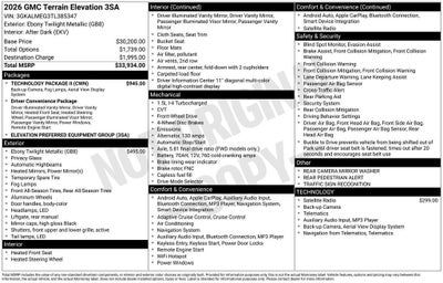2026 GMC Terrain Elevation