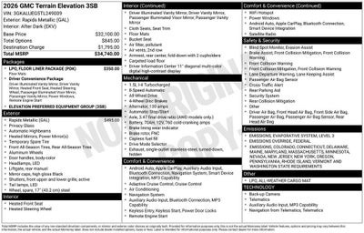 2026 GMC Terrain Elevation