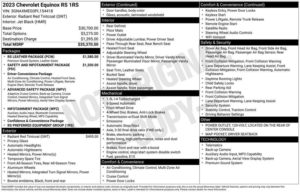2023 Chevrolet Equinox RS