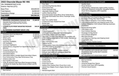 2022 Chevrolet Blazer RS