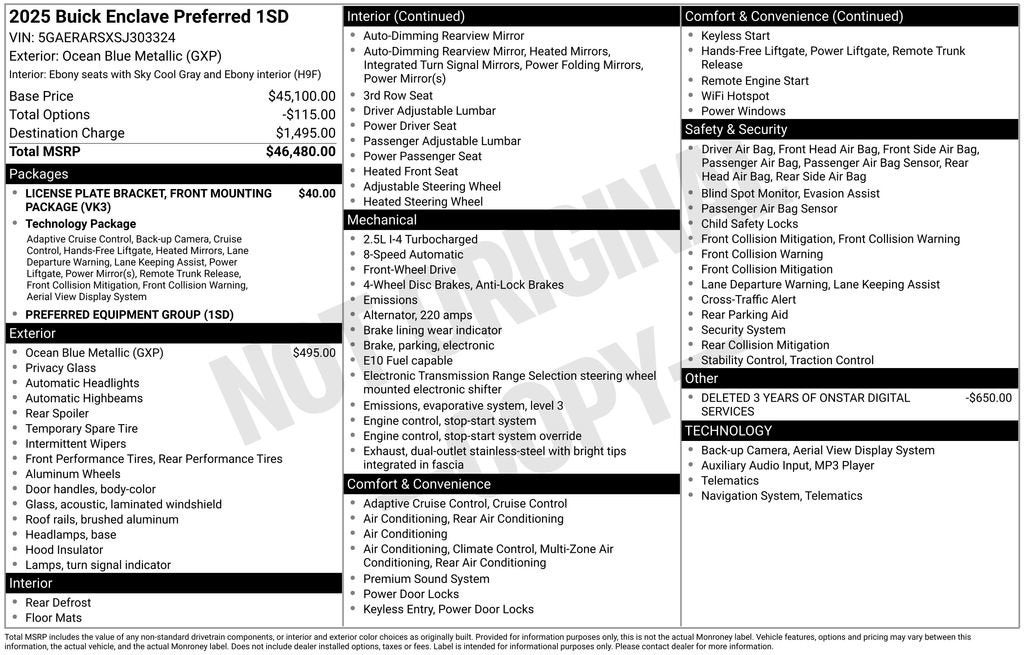 2025 Buick Enclave Preferred
