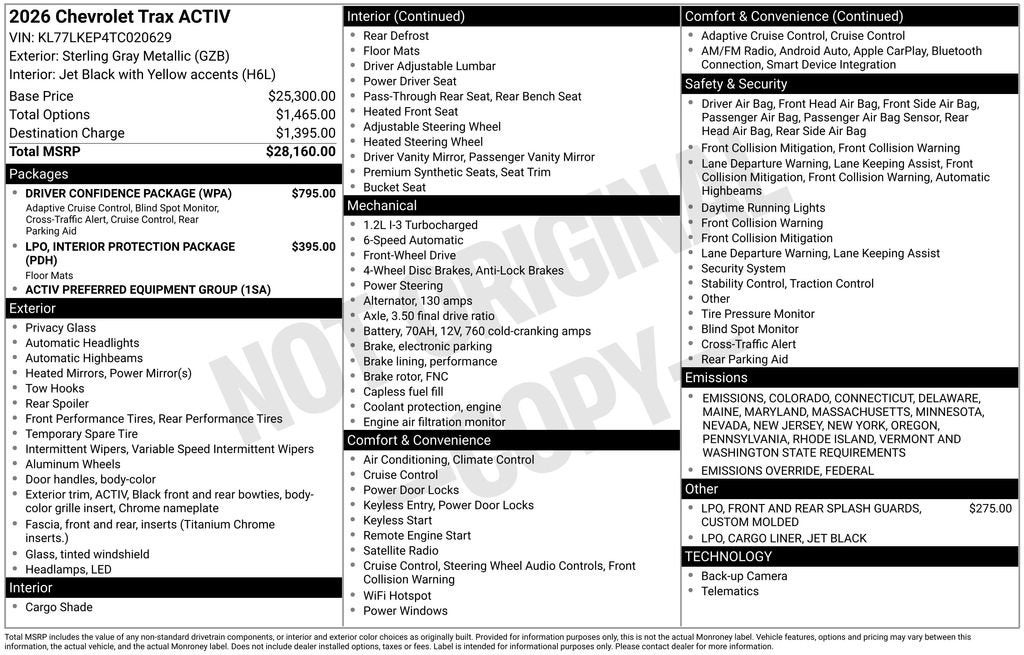 2026 Chevrolet Trax ACTIV