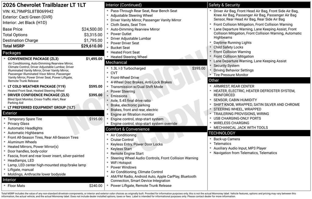 2026 Chevrolet Trailblazer LT