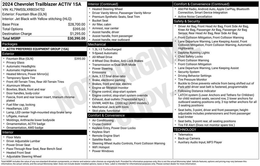 2024 Chevrolet Trailblazer ACTIV