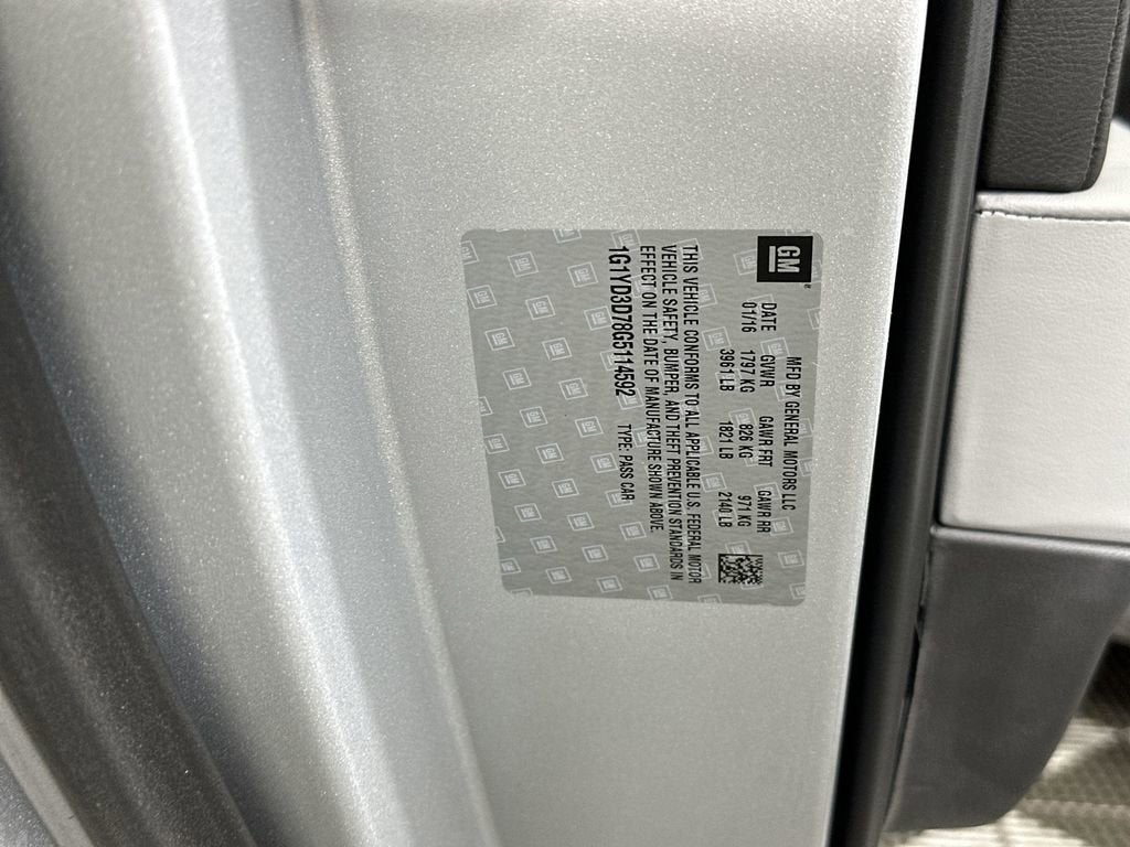 2016 Chevrolet Corvette Stingray 2LT