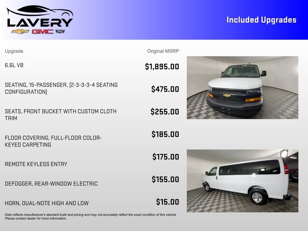2025 Chevrolet Express Passenger 1LS