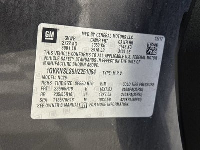 2017 GMC Acadia SLE