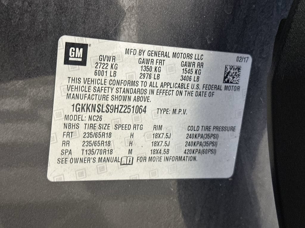 2017 GMC Acadia SLE