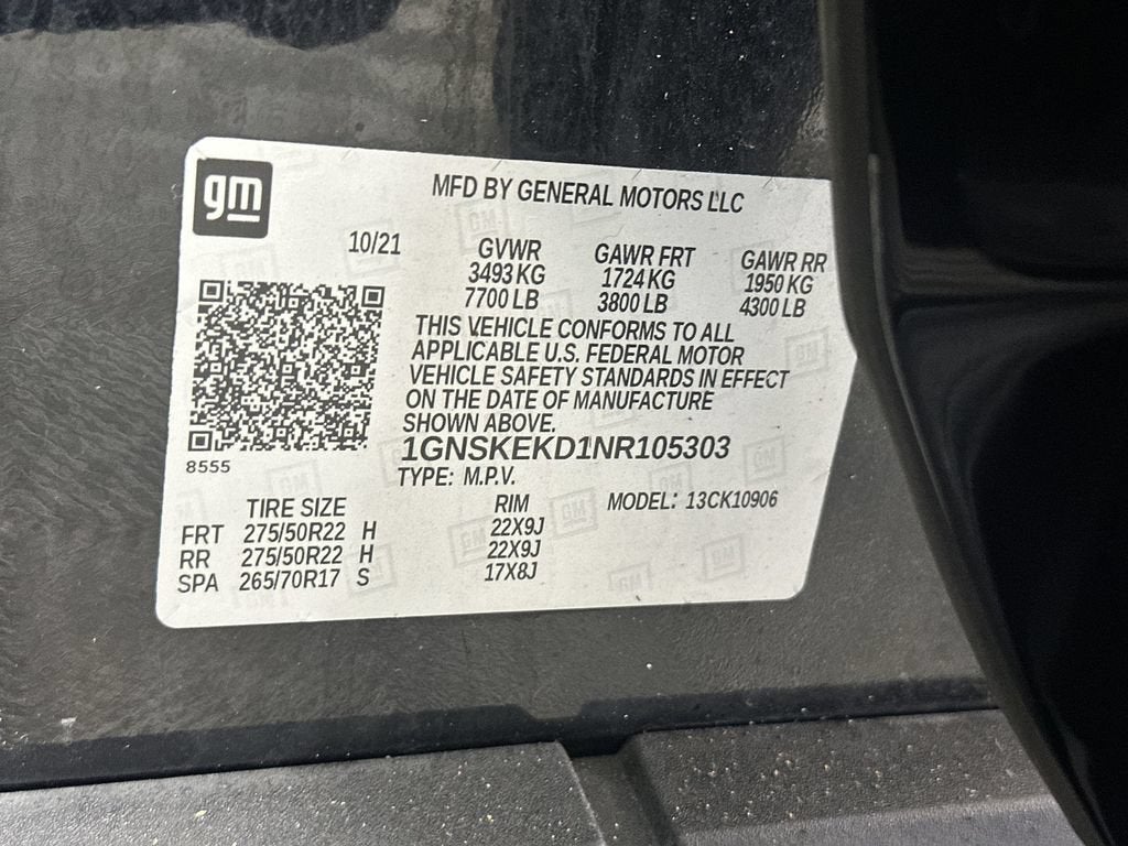 2022 Chevrolet Suburban RST