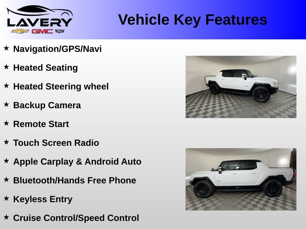 Used 2024 GMC HUMMER EV 2X with VIN 1GT10BDD9RU101234 for sale in Alliance, OH