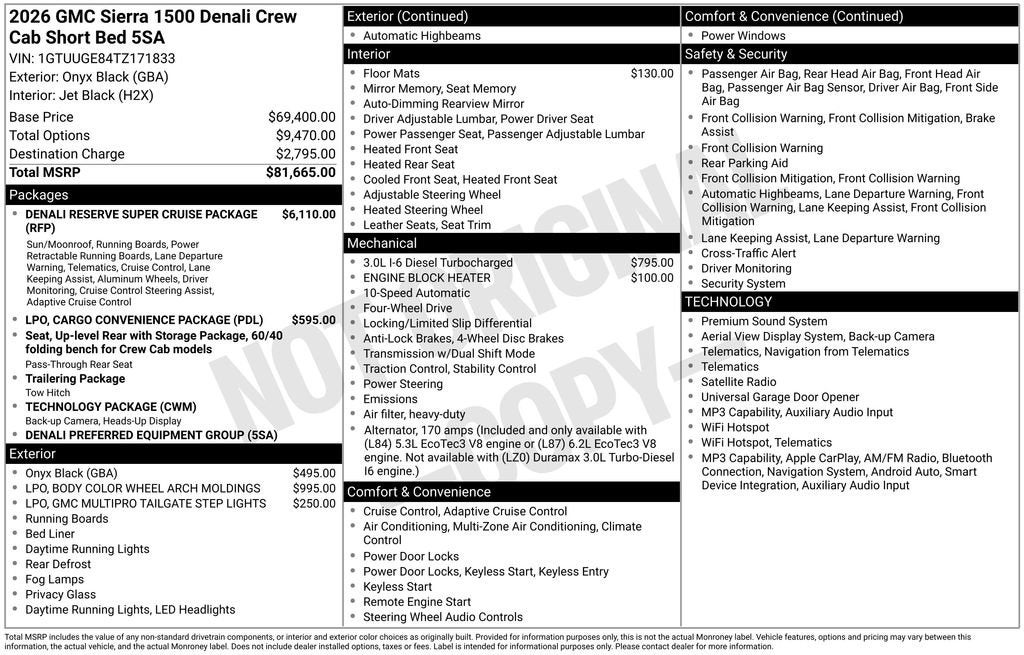 2026 GMC Sierra 1500 Denali