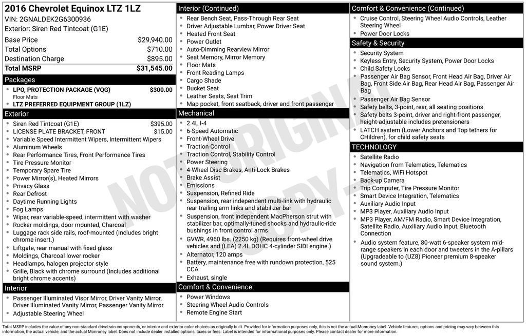 2016 Chevrolet Equinox LTZ
