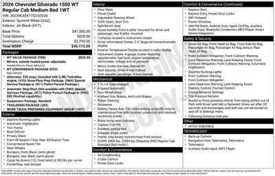 2026 Chevrolet Silverado 1500 WT