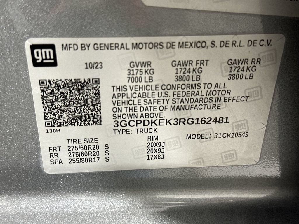 2024 Chevrolet Silverado 1500 LT (2FL)