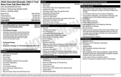 2026 Chevrolet Silverado 1500 LT Trail Boss