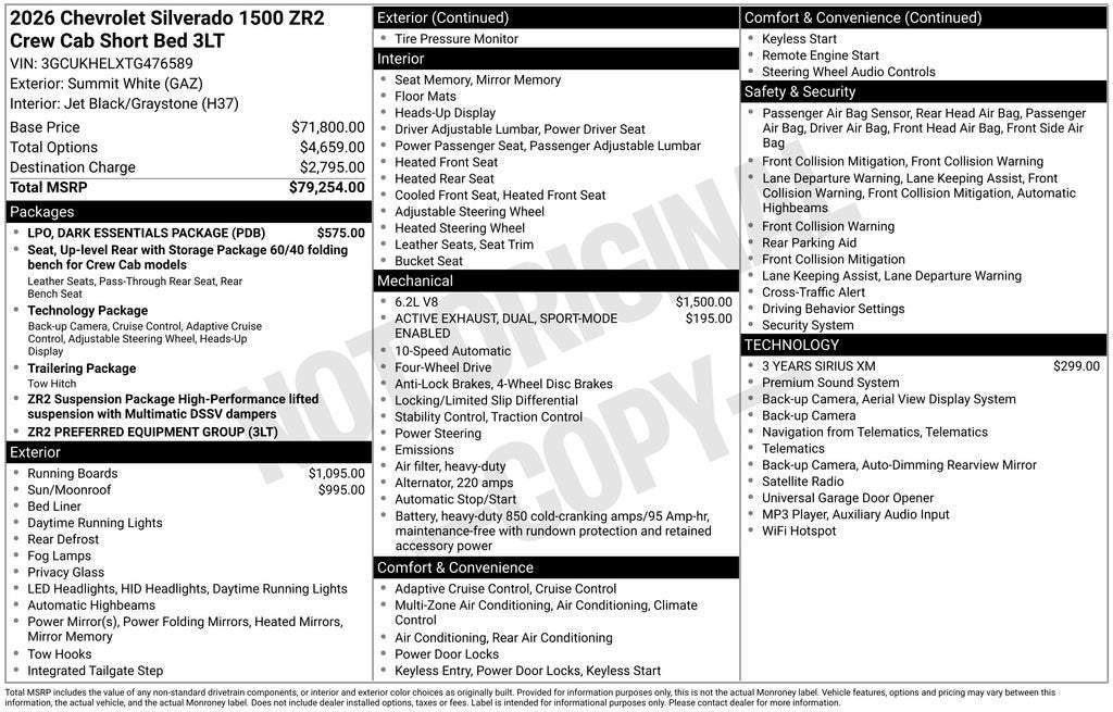 2026 Chevrolet Silverado 1500 ZR2