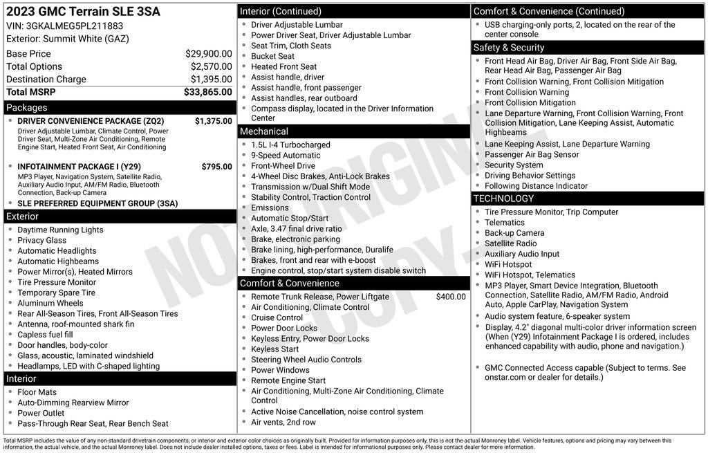 2023 GMC Terrain SLE