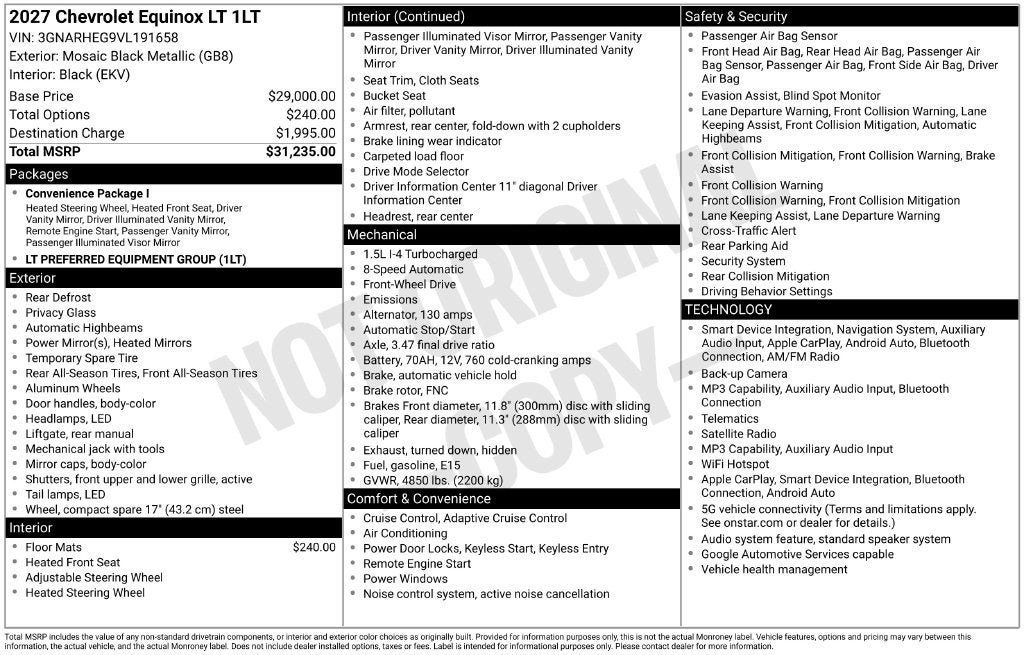 2027 Chevrolet Equinox LT