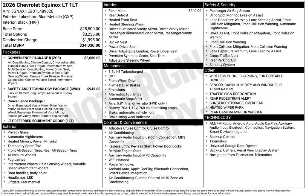 2026 Chevrolet Equinox LT
