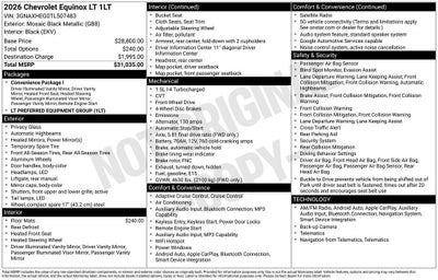 2026 Chevrolet Equinox LT