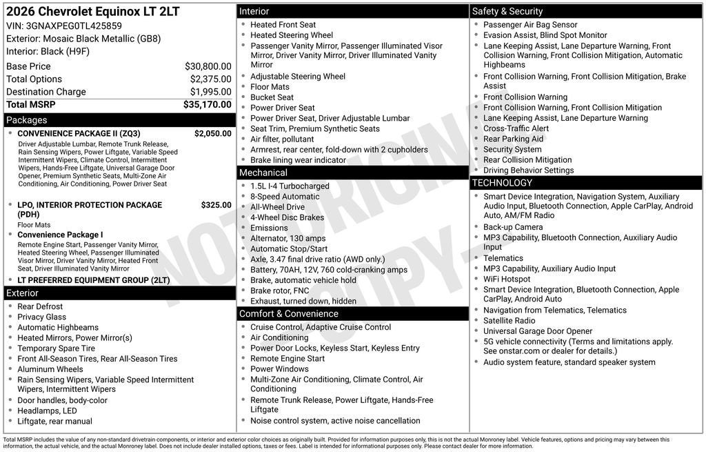 2026 Chevrolet Equinox LT