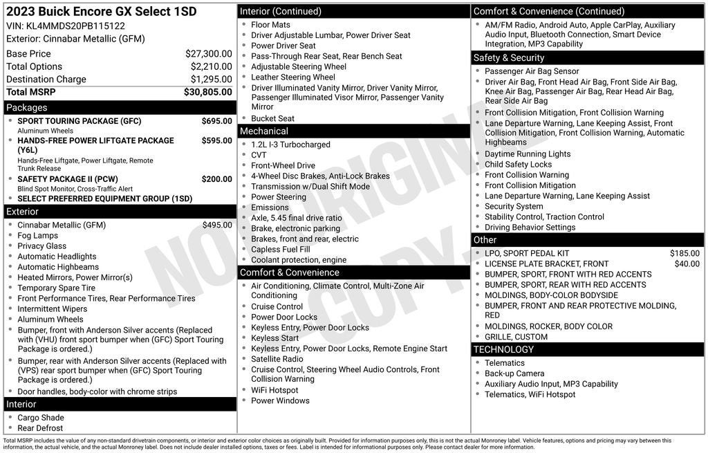 2023 Buick Encore GX Select