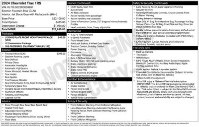 2024 Chevrolet Trax 1RS