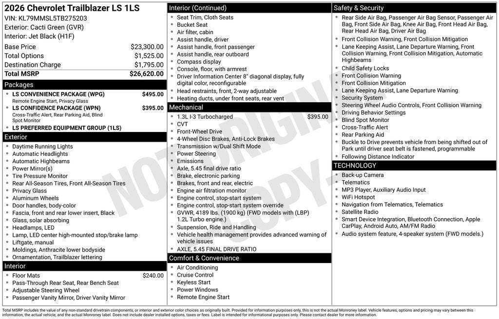 2026 Chevrolet Trailblazer LS