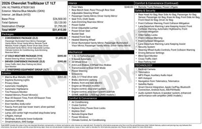 2026 Chevrolet Trailblazer LT